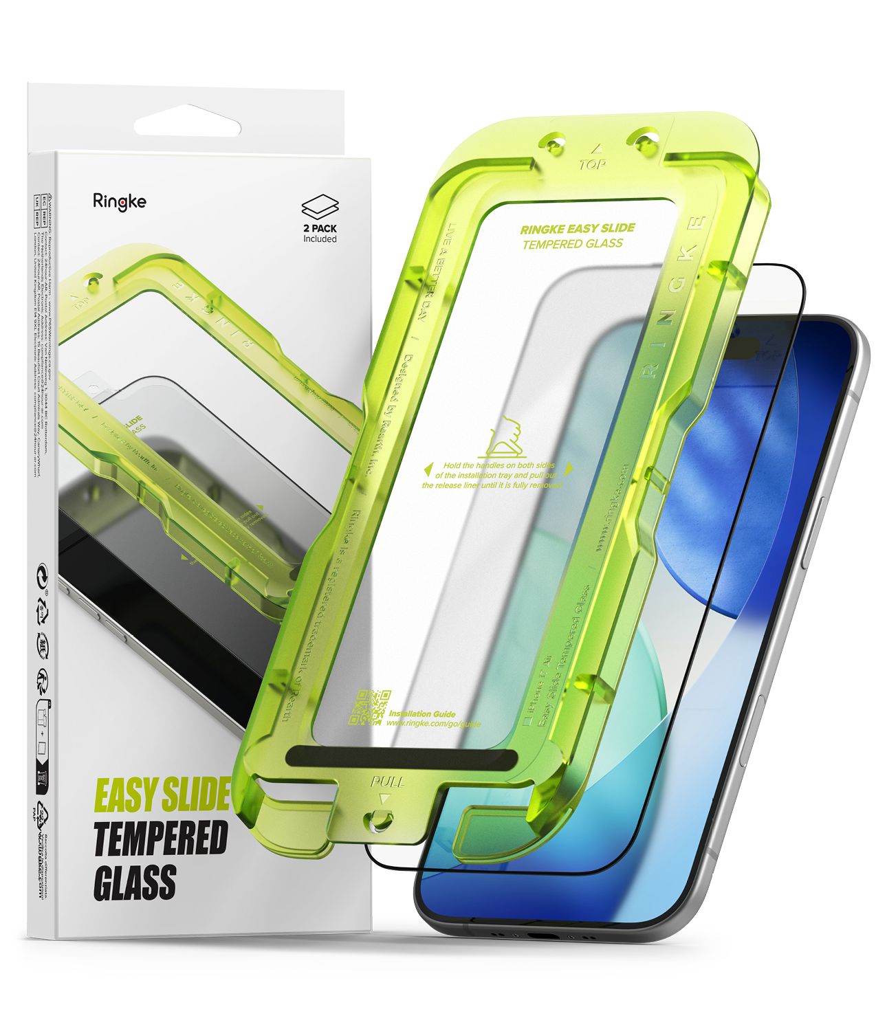 Easy Slide Premium Tempered Glass (2 Pack) Screen Protector for iPhone 17 Air