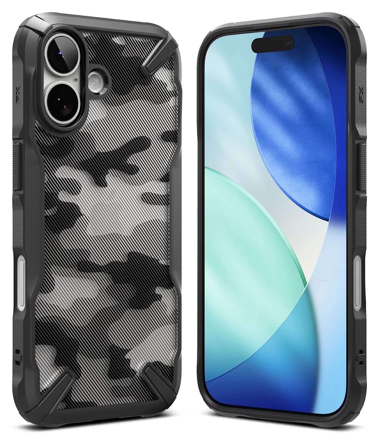 Fusion X for iPhone 17 Military-Grade Slim Protective Case - Camo Black