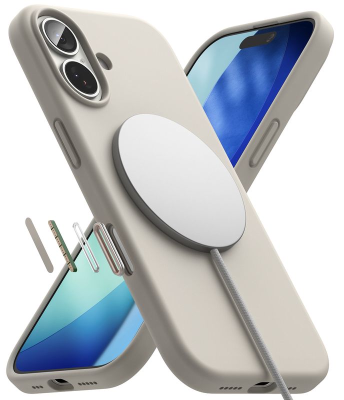 SI for iPhone 17 MagSafe Accessories Case - Stone
