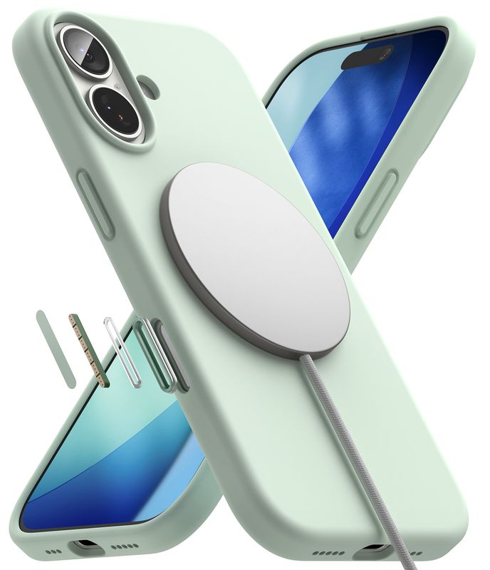 SI for iPhone 17 MagSafe Accessories Case - Soft Mint