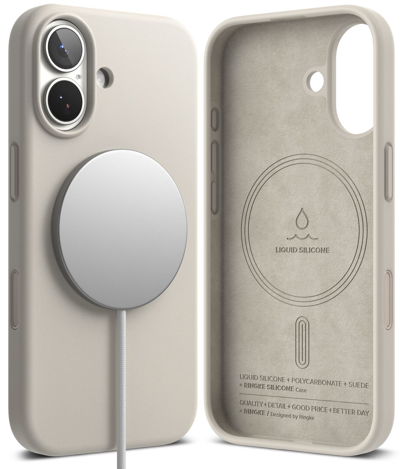 SI for iPhone 17 MagSafe Accessories Case - Stone
