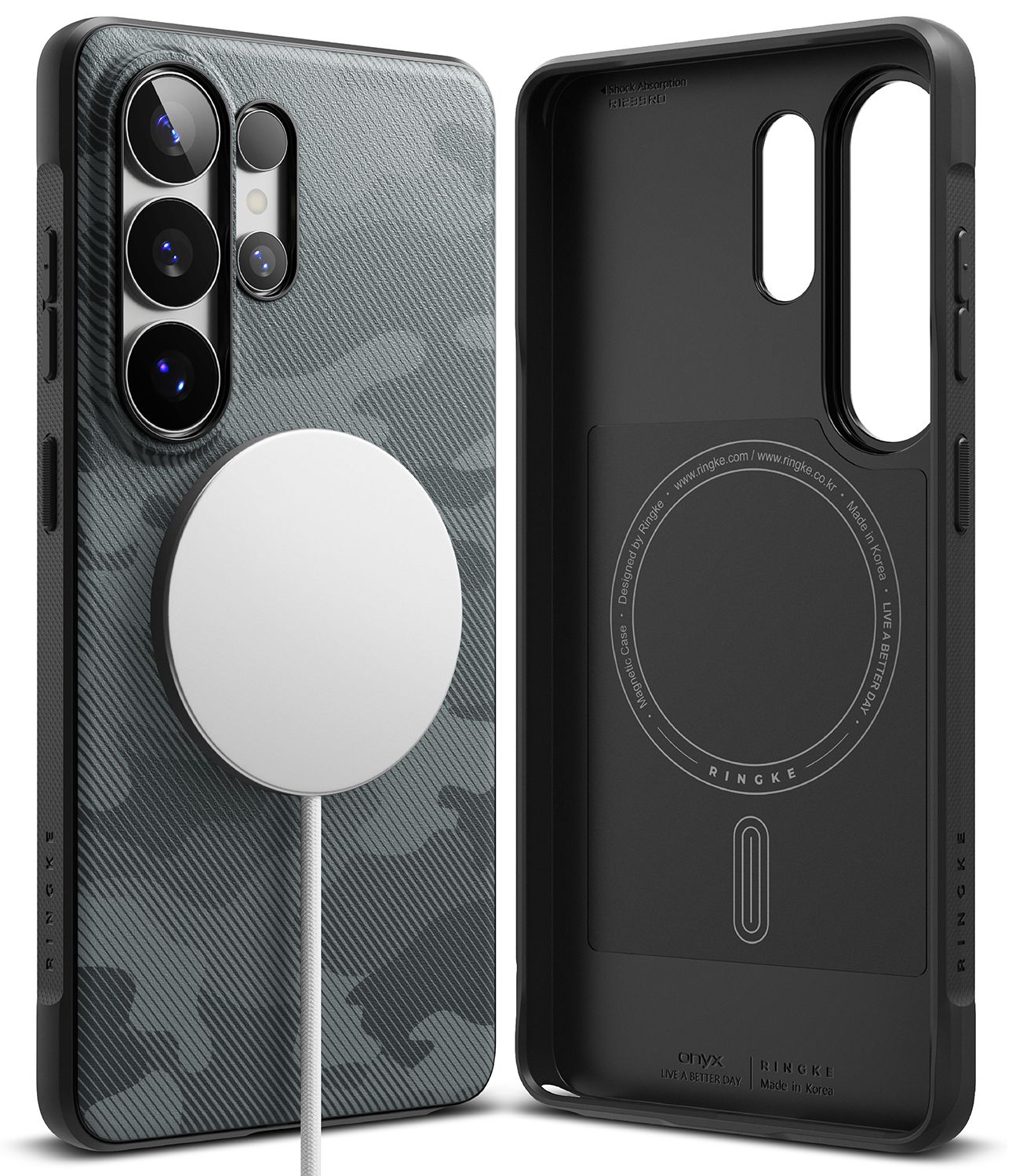 Onyx for Galaxy S26 Ultra MagSafe Accessories Case - Camo Black Onyx for Galaxy S26 Ultra MagSafe Accessories Case - Camo Black