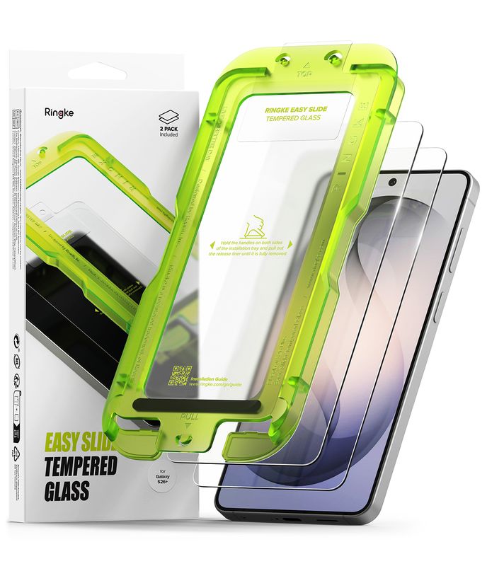 Easy Slide Premium Tempered Glass (2 Pack) Screen Protector for Galaxy S26 Plus Easy Slide Premium Tempered Glass (2 Pack) Screen Protector for Galaxy S26 Plus