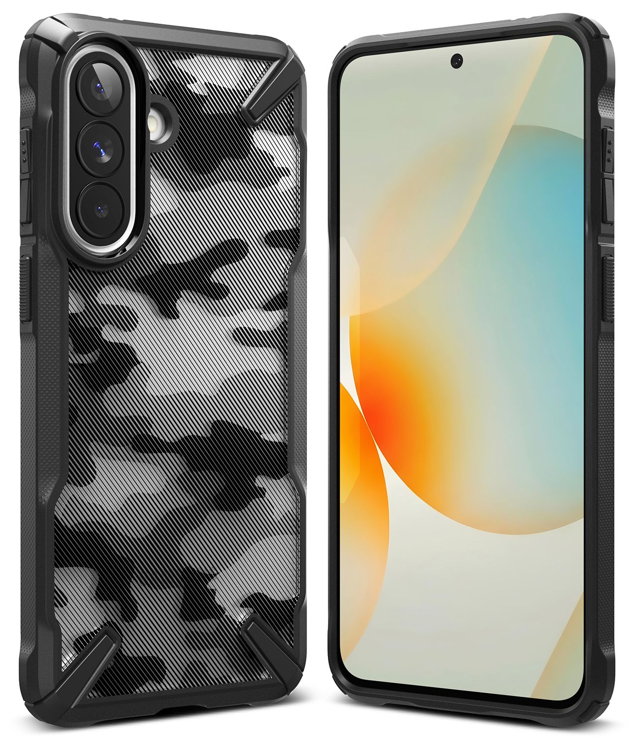 Fusion X for Galaxy A57 Military-Grade Slim Protective Case - Camo Black