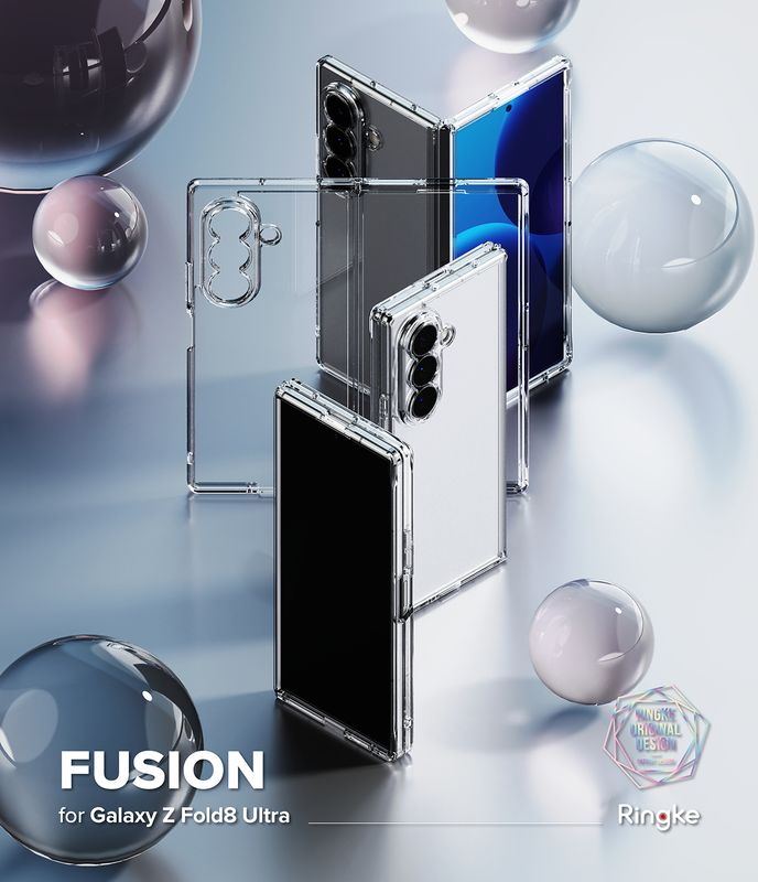 Fusion for Galaxy Z Fold8 Ultra Military-Grade Slim Protective Case - Clear