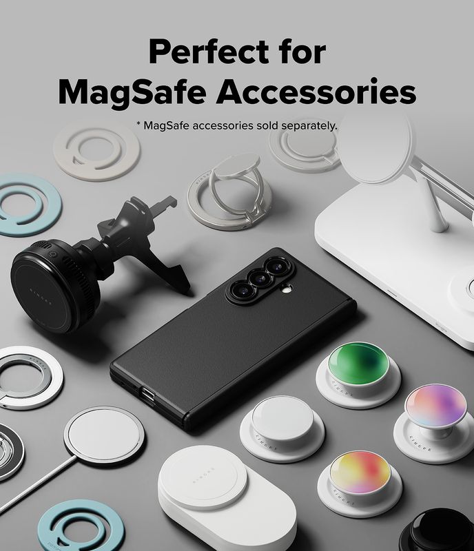 Onyx Flap MagSafe for Galaxy Z Fold8 Ultra Military-Grade Slim Protective Case - Black