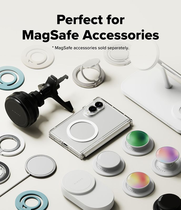 Fusion Flap MagSafe for Galaxy Z Fold8 Military-Grade Slim Protective Case - Clear