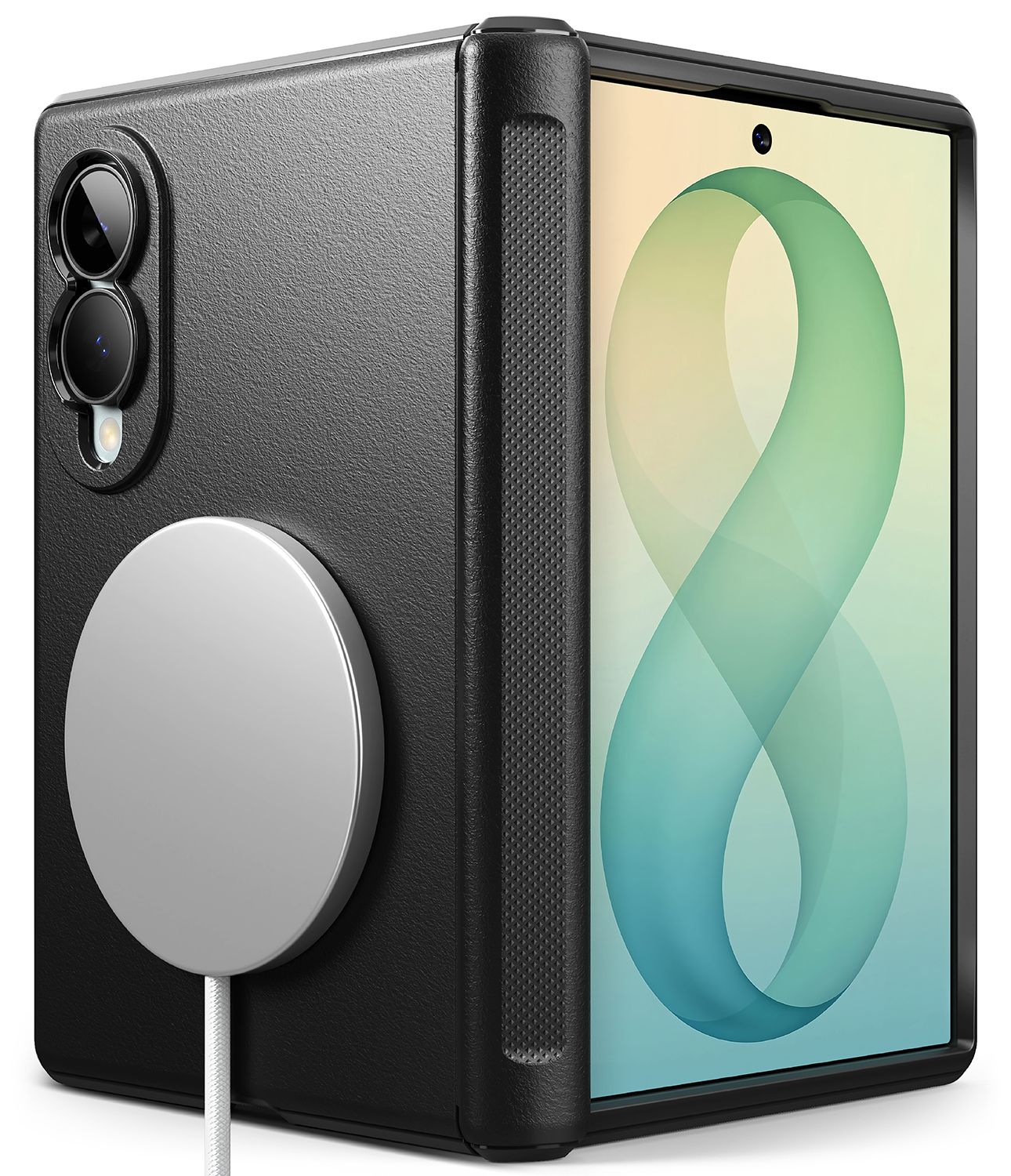 Onyx Flap MagSafe for Galaxy Z Fold8 Military-Grade Slim Protective Case - Black Onyx Flap MagSafe for Galaxy Z Fold8 Military-Grade Slim Protective Case - Black