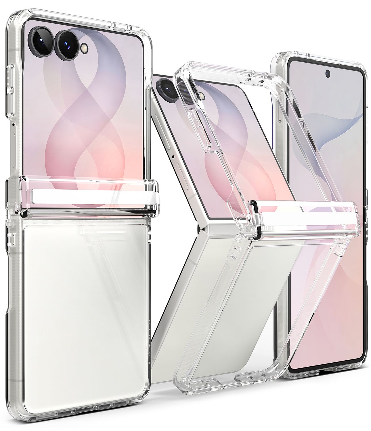 Fusion Flap for Galaxy Z Flip8 Military-Grade Slim Protective Case - Clear