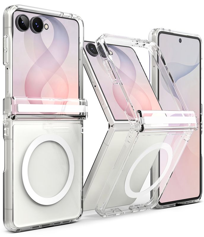 Fusion Flap MagSafe for Galaxy Z Flip8 Military-Grade Slim Protective Case - Clear Fusion Flap MagSafe for Galaxy Z Flip8 Military-Grade Slim Protective Case - Clear