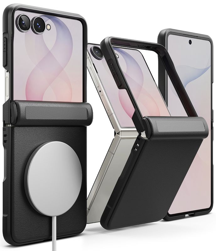 Onyx Flap MagSafe for Galaxy Z Flip8 Military-Grade Slim Protective Case - Black Onyx Flap MagSafe for Galaxy Z Flip8 Military-Grade Slim Protective Case - Black