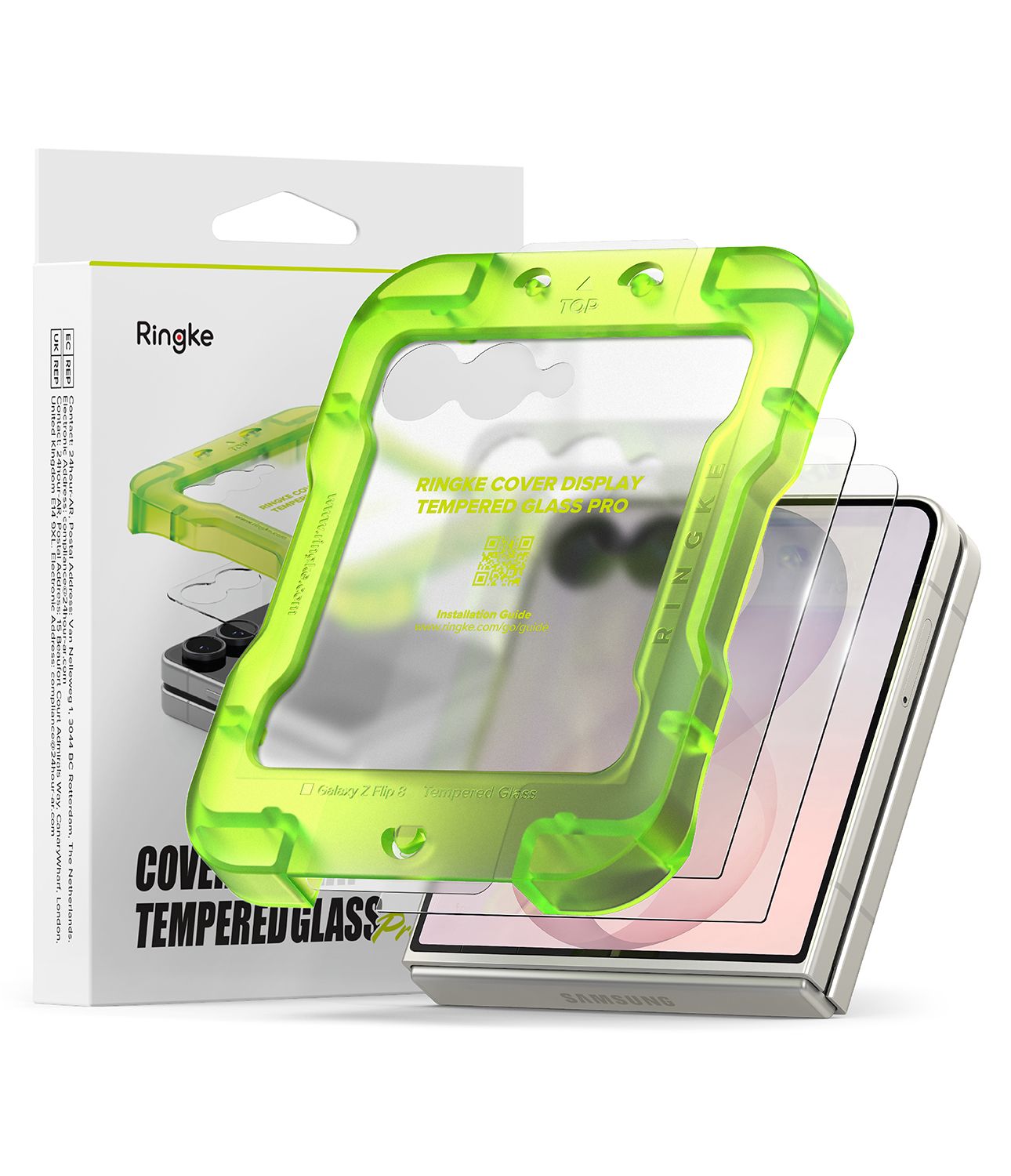 Tempered Glass Pro (2 Pack) Cover Display Screen Protector for Galaxy Z Flip8 Tempered Glass Pro (2 Pack) Cover Display Screen Protector for Galaxy Z Flip8