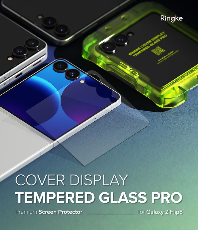 Tempered Glass Pro (2 Pack) Cover Display Screen Protector for Galaxy Z Flip8