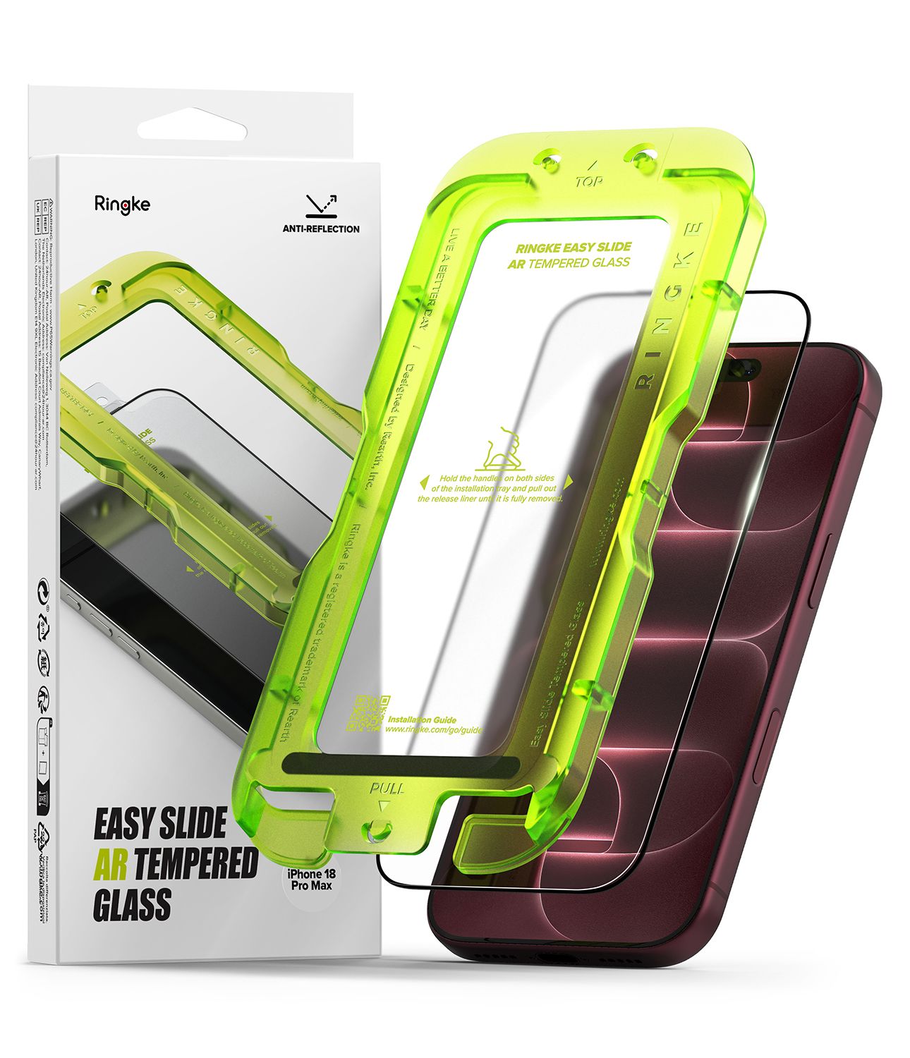 Anti-Reflective Easy Slide Premium Tempered Glass Screen Protector for iPhone 18 Pro Max / iPhone 17 Pro Max Anti-Reflective Easy Slide Premium Tempered Glass Screen Protector for iPhone 18 Pro Max / iPhone 17 Pro Max