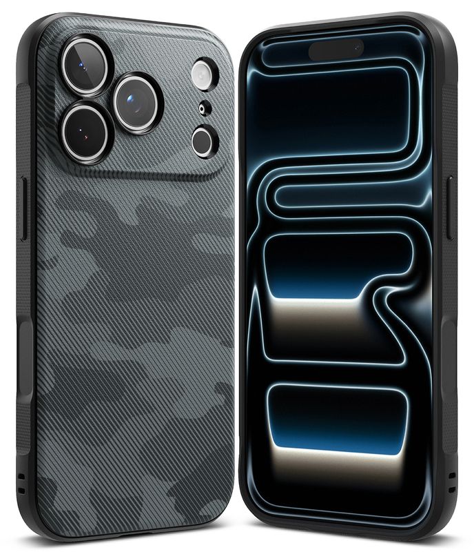 Onyx for iPhone 18 Pro / iPhone 17 Pro Military-Grade Slim Protective Case - Camo Black
