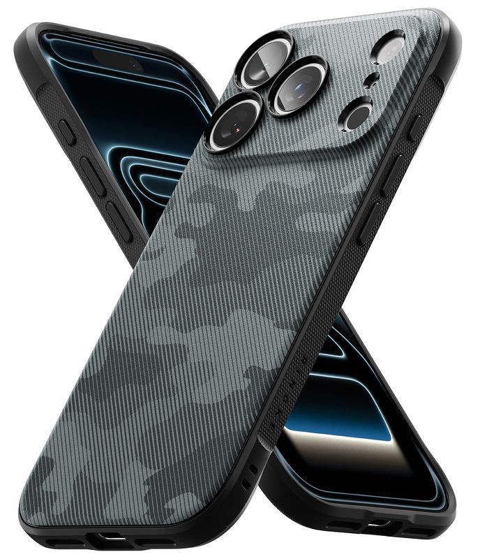 Onyx for iPhone 18 Pro / iPhone 17 Pro Military-Grade Slim Protective Case - Camo Black