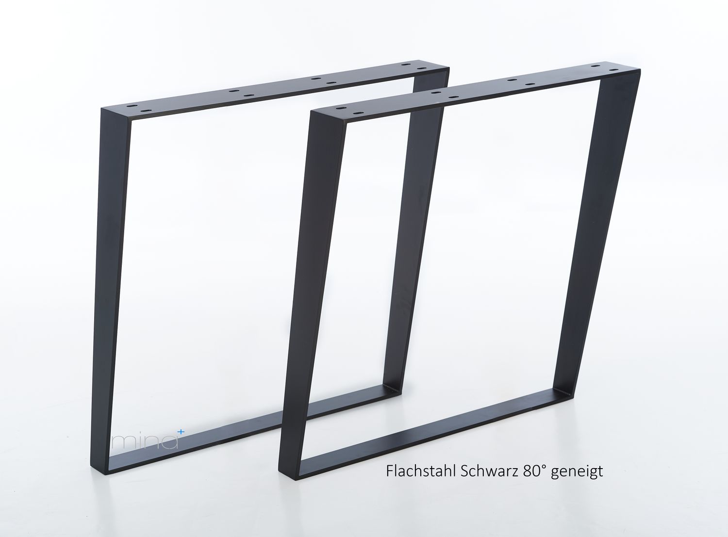 Tischgestell Flachstahl Schwarz U 80 SW Tischgestell Flachstahl Schwarz U 80 SW