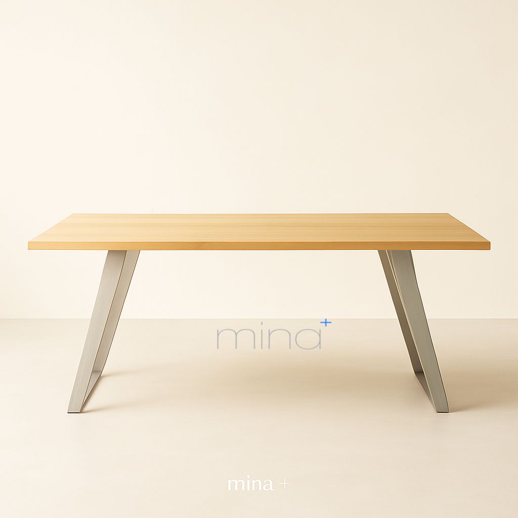 Tischgestell Flachstahl Edelstahl U 80 ED