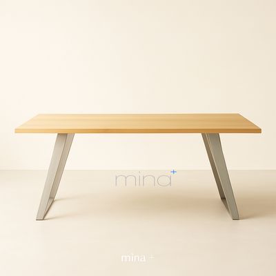 Tischgestell Flachstahl Edelstahl U 80 ED