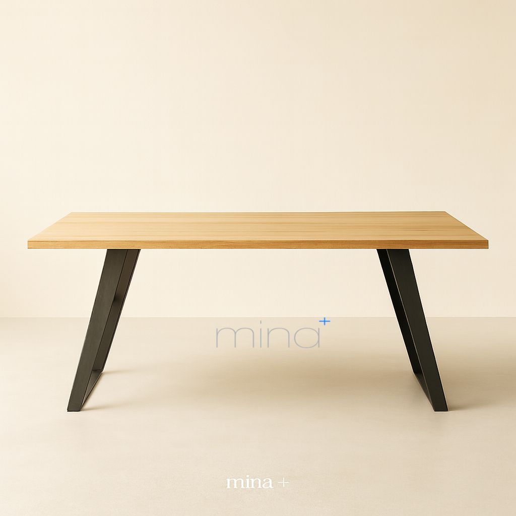 Tischgestell Flachstahl Schwarz U 80 SW