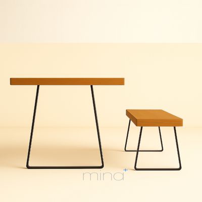 Tischgestell Flachstahl Schwarz TR F 8008 SW