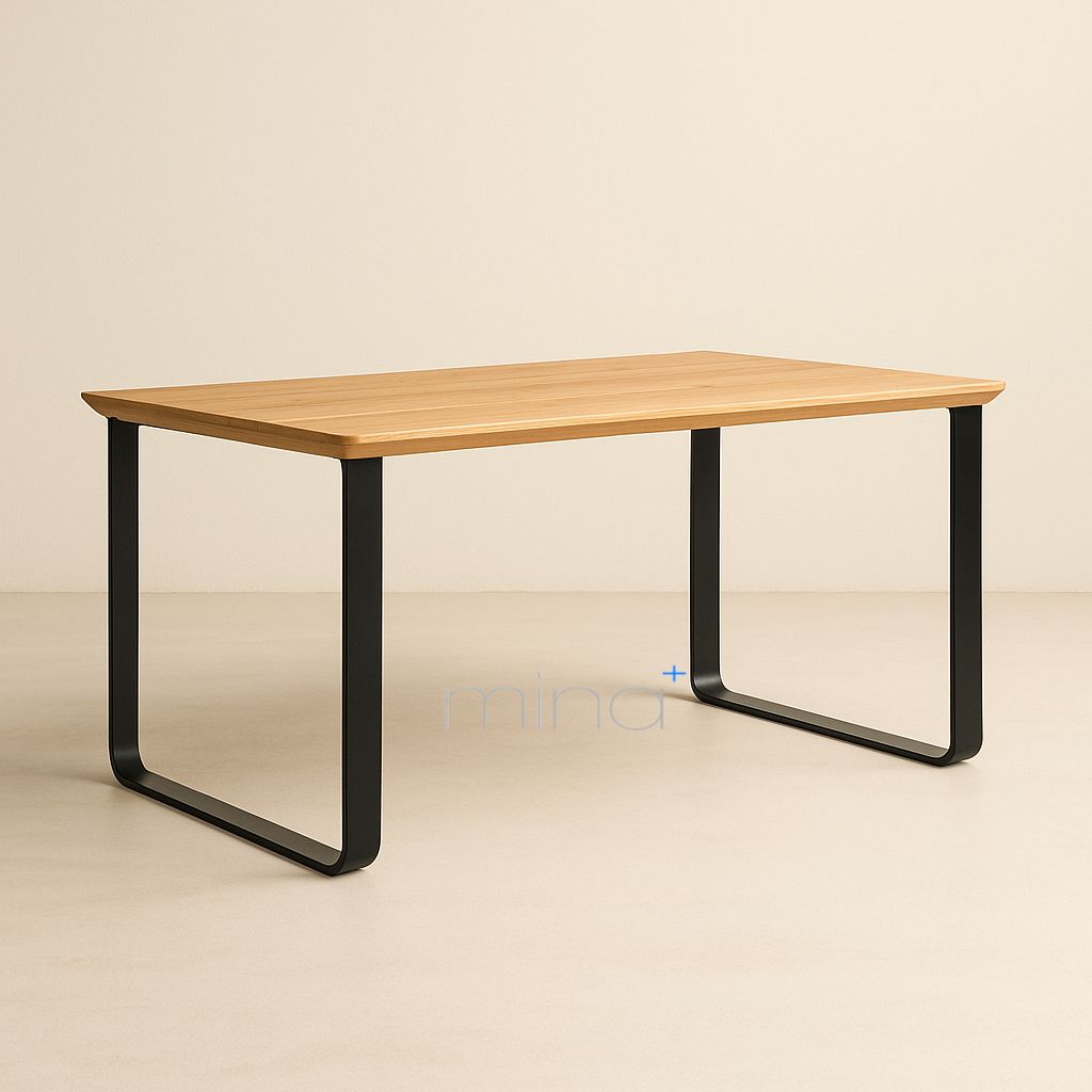 Tischgestell Flachstahl Schwarz U F 8008 SW