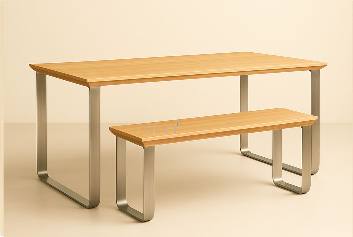 Bankgestell Edelstahl  Flachstahl B U F 8008