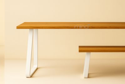 Tischgestell Flachstahl Weiß TR F 8008 W