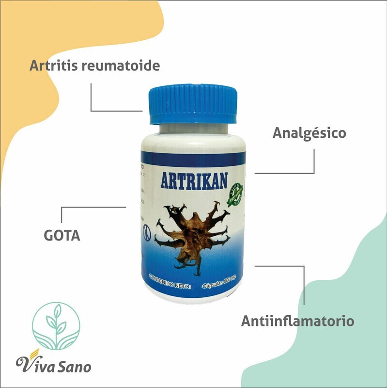 Artrikan 60 cápsulas de 500mg c/u