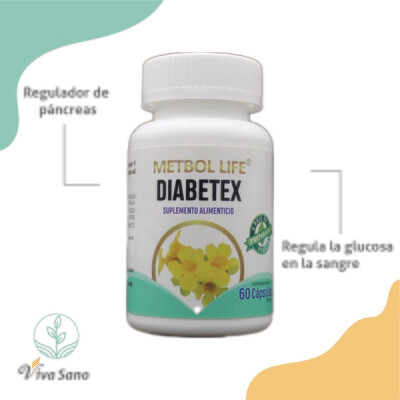 Diabetex 60 Cápsulas 500mg c/u