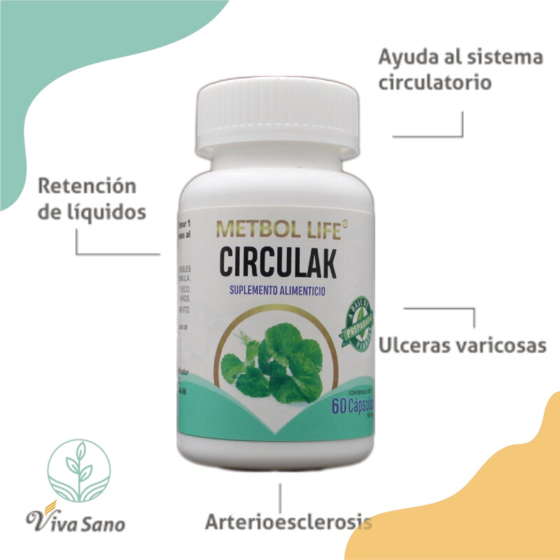 Circulak 60 cápsulas 500mg c/u