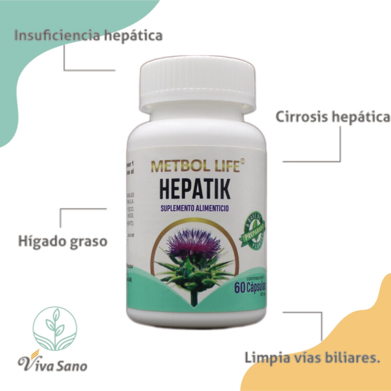 Hepatik 60 cápsulas 500mg c/u