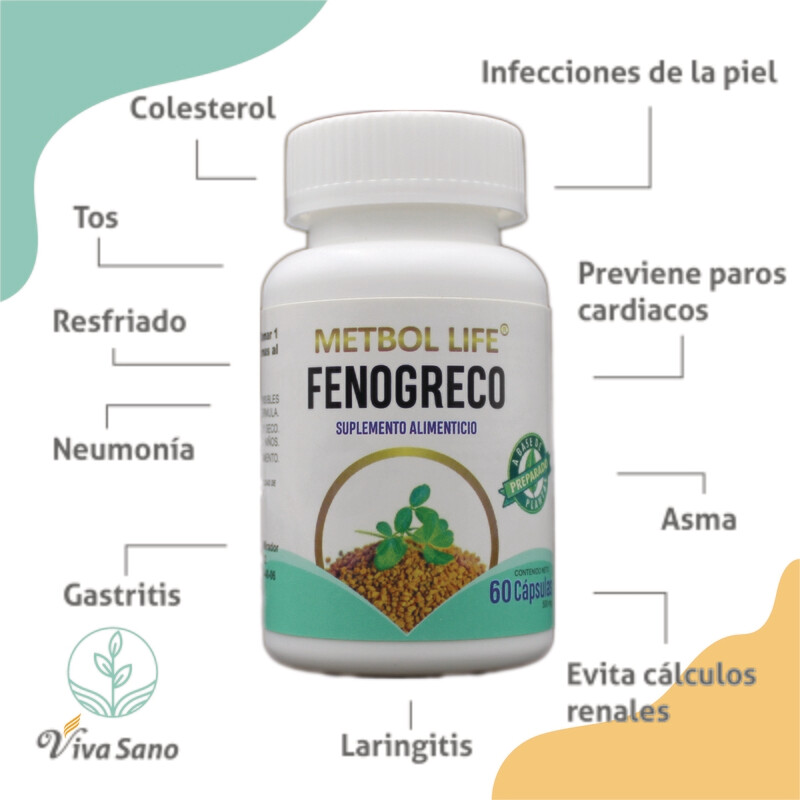 Fenogreco 60 Cápsulas de 500mg c/u