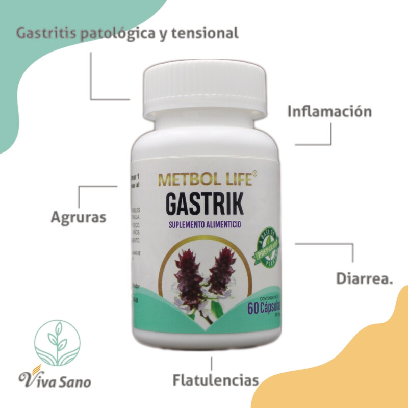 Gastrik 60 Cápsulas de 500mg c/u