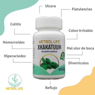 Xkakatuum 60 cápsulas 500mg c/u