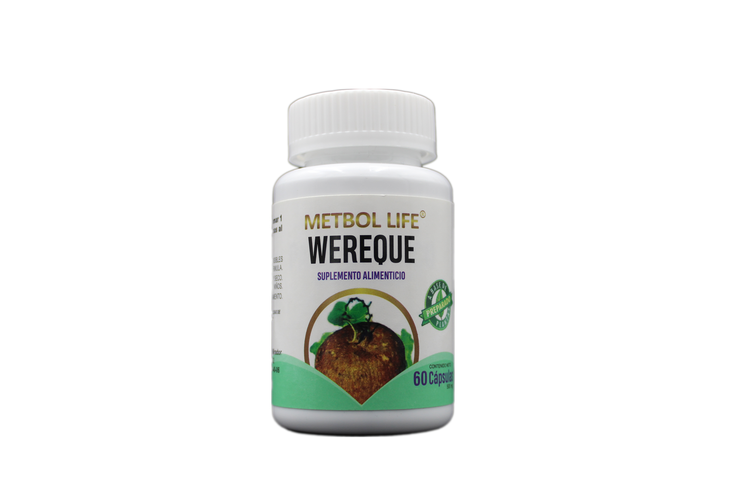 Wereque 60 cápsulas 500mg c/u