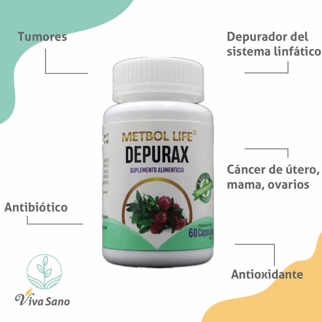 Depurax 60 cápsulas 500mg c/u