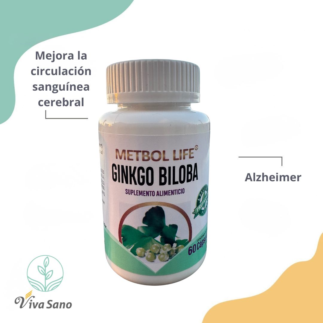 Ginkgo Biloba 60 Cápsulas de 500mg c/u