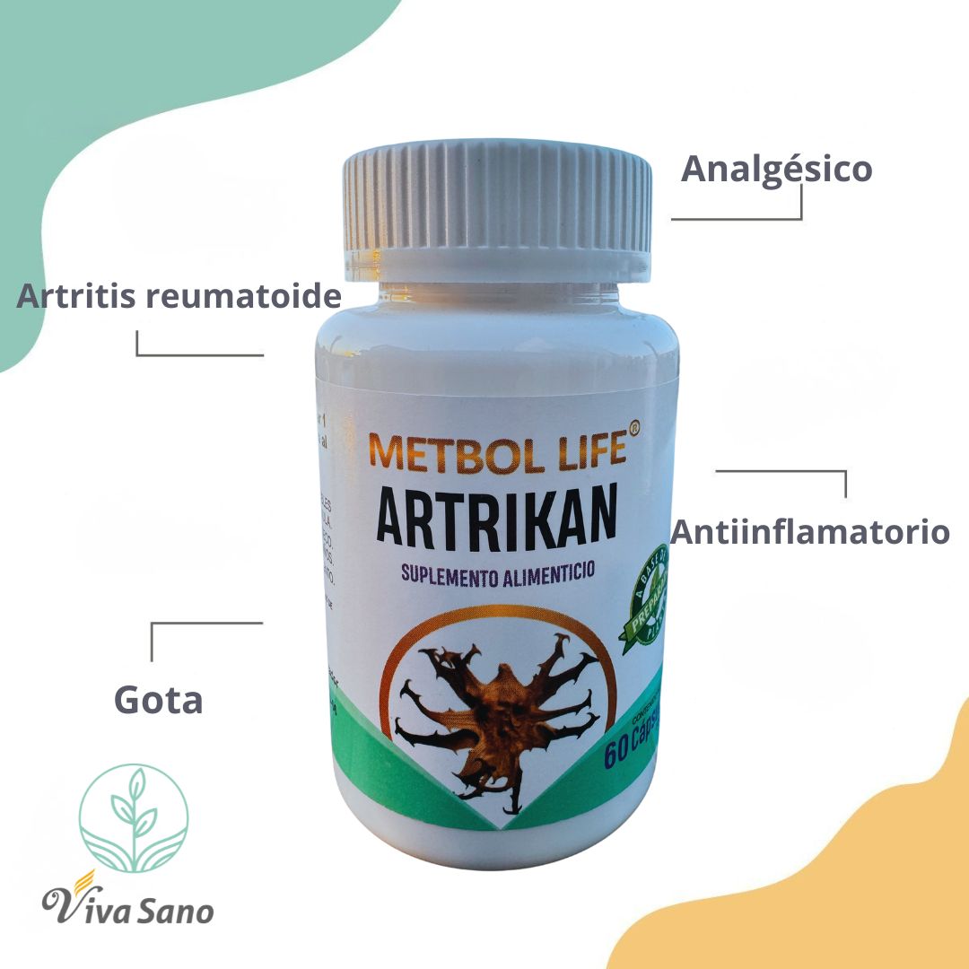 Artrikan 60 cápsulas de 500mg c/u