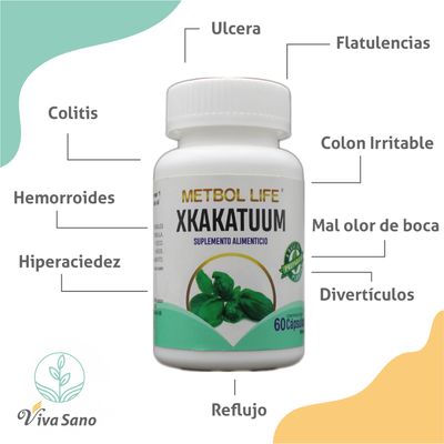 Xkakatuum 60 cápsulas 500mg c/u