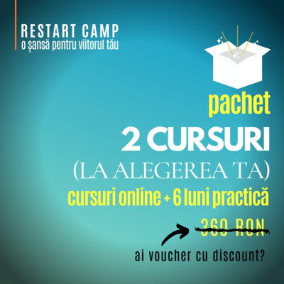 Pachet 2 cursuri (la alegere) Pachet 2 cursuri (la alegere)