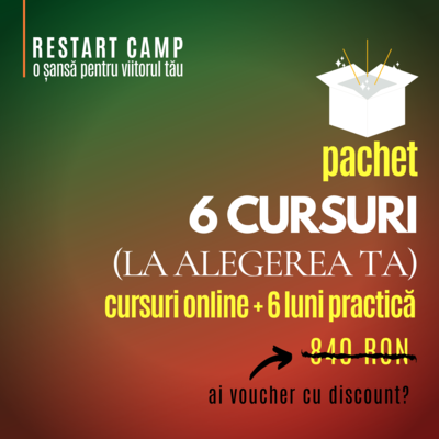 Pachet 6 cursuri (la alegere) Pachet 6 cursuri (la alegere)