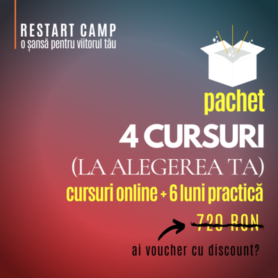 Pachet 4 cursuri (la alegere) Pachet 4 cursuri (la alegere)