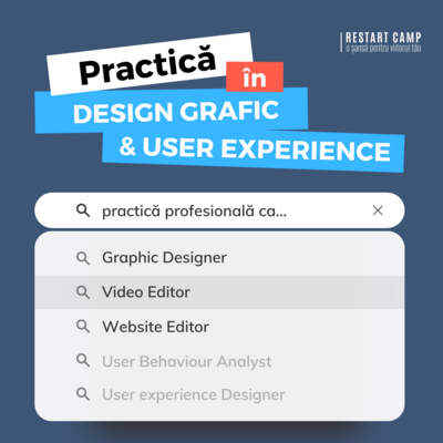 Program de mentorat si practica in Design Grafic UX UI Program de mentorat si practica in Design Grafic UX UI
