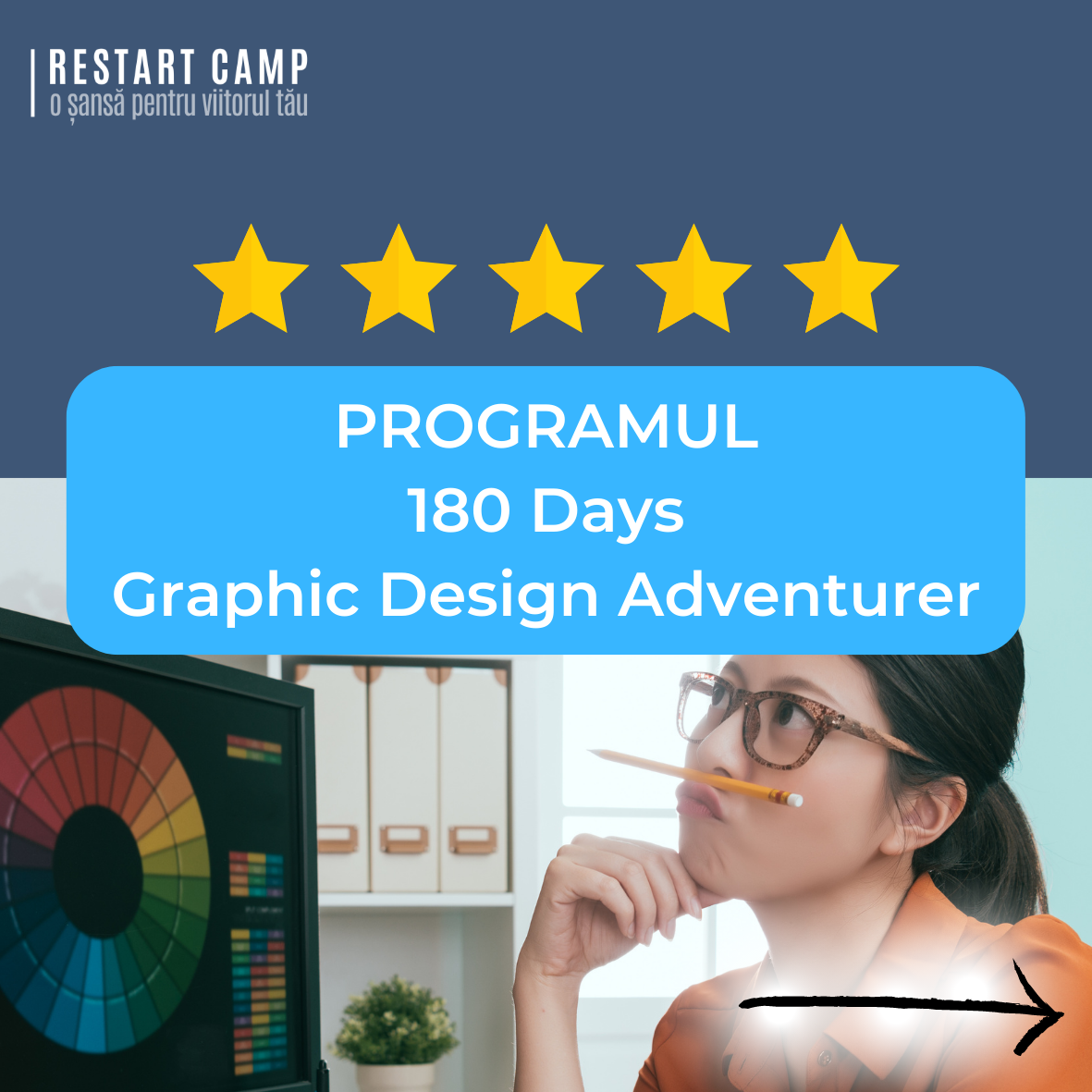 180 Days Web Design Career Program (pentru incepatori)