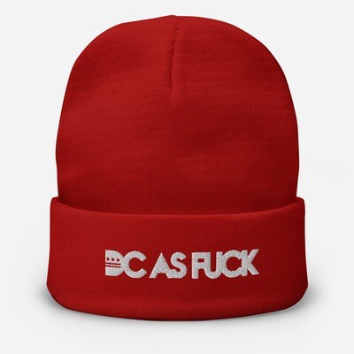 DC AS F*UCK Line Embroidered Beanie