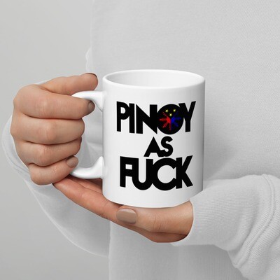 PINOY AS F*CK glossy mug (black print)