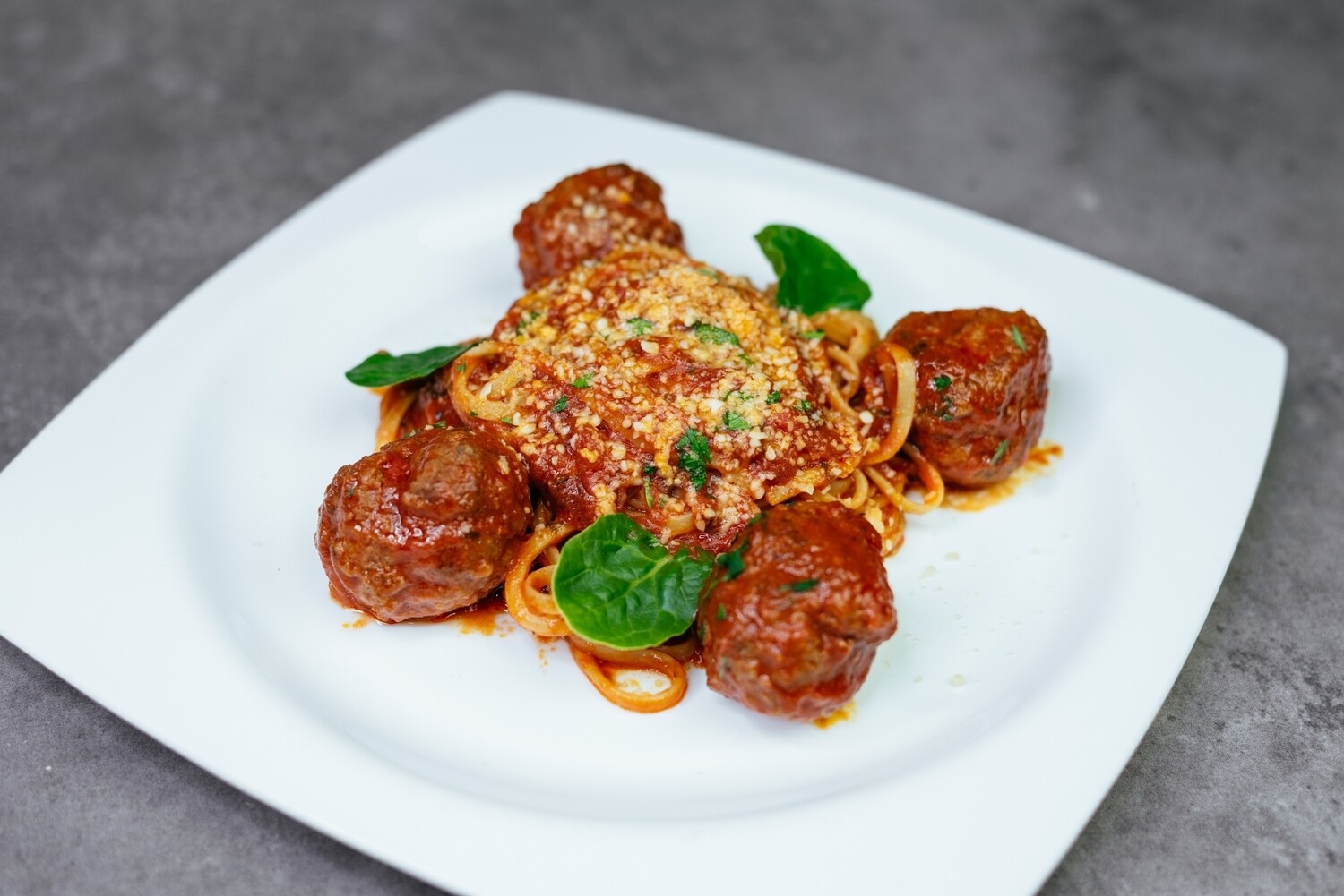 Polpette Linguine Marinara