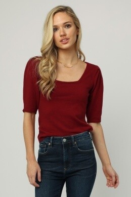 Dear John Isla in Cranberry Red