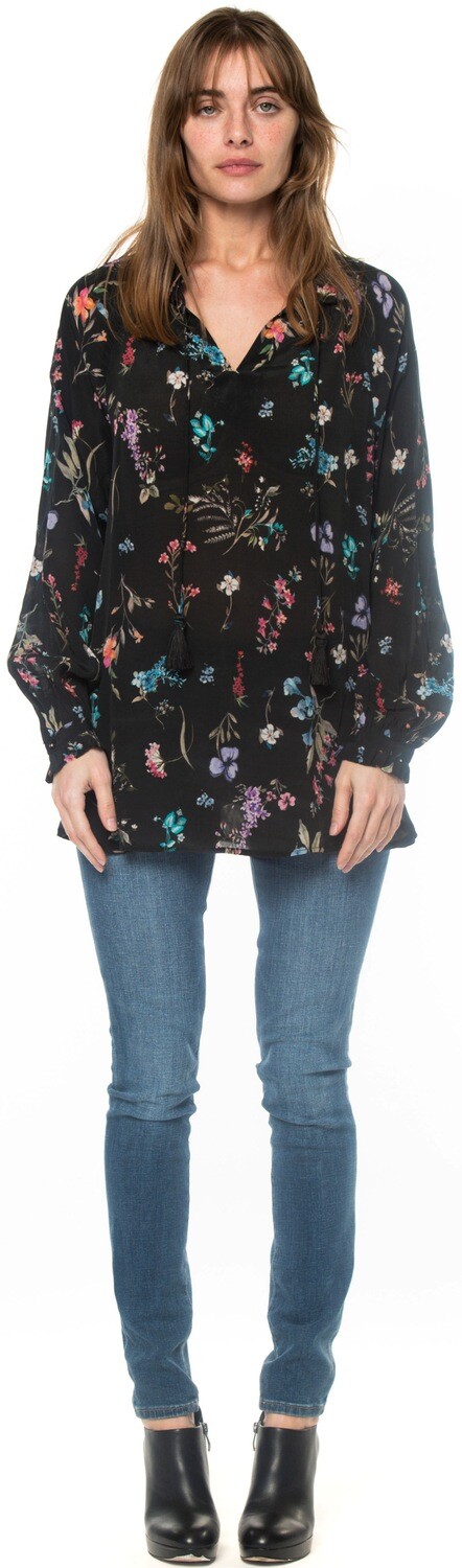 Tolani Laverne Blouse in Black
